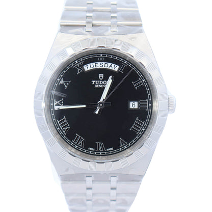 Tudor Royal 41mm Stainless Steel Black Dial Watch Ref# 28600 - Happy Jewelers Fine Jewelry Lifetime Warranty