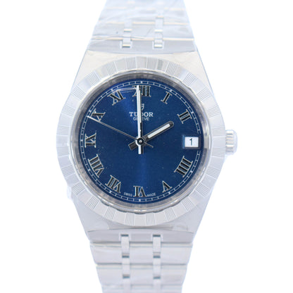 Tudor Royal 34mm Blue Dial Watch Ref# 28400 - Happy Jewelers Fine Jewelry Lifetime Warranty
