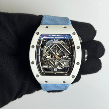 Richard Mille RM30-01 42mm x 50mm Skeleton Dial Watch Ref# RM30-01 TI ATZ - Happy Jewelers Fine Jewelry Lifetime Warranty