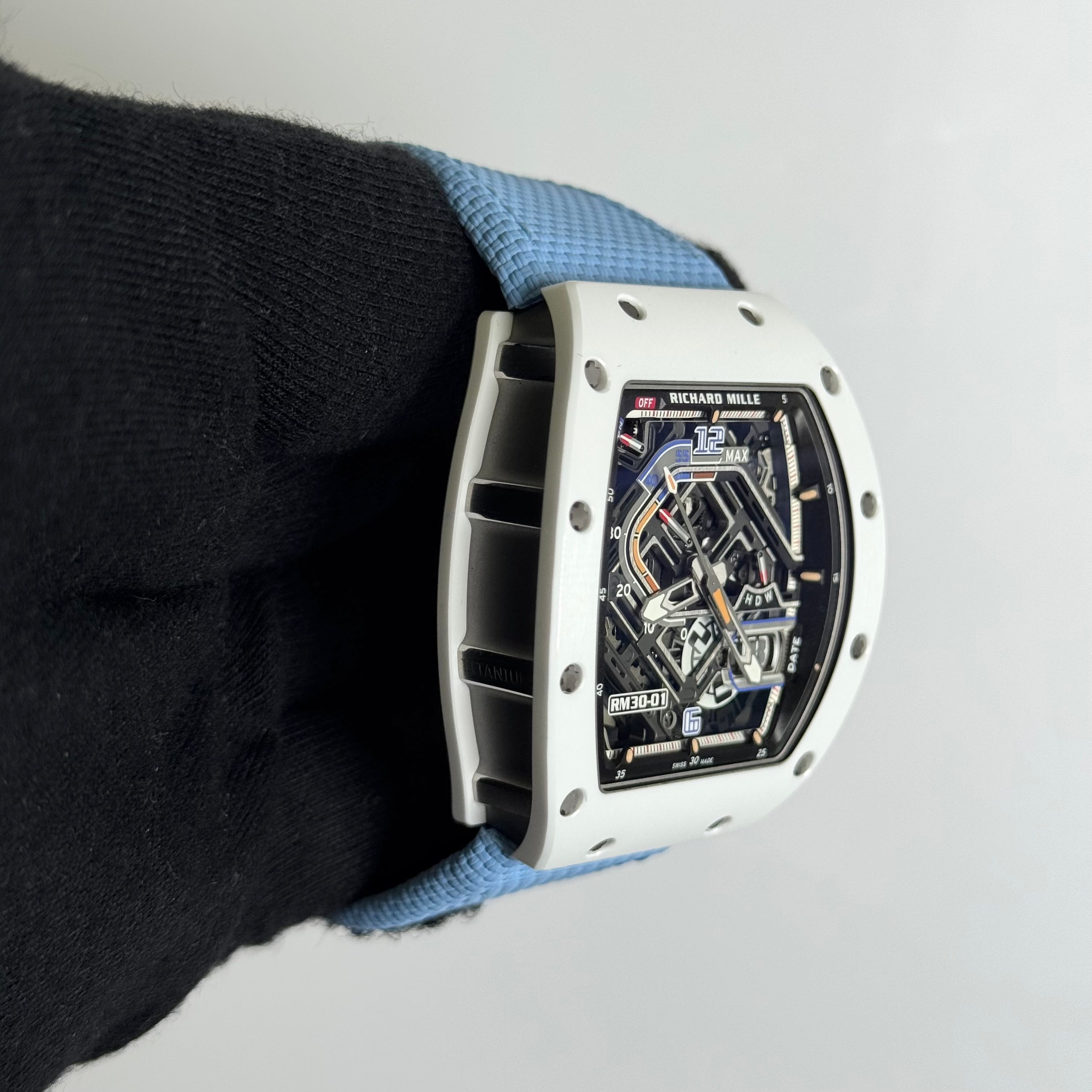 Richard Mille RM30-01 42mm x 50mm Skeleton Dial Watch Ref# RM30-01 TI ATZ - Happy Jewelers Fine Jewelry Lifetime Warranty
