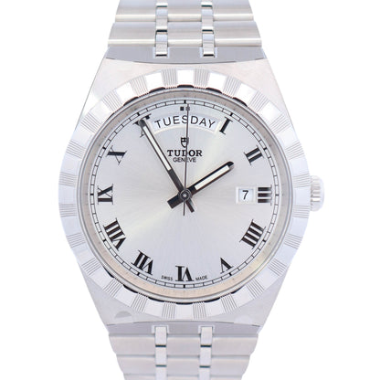 Tudor Royal 41mm Stainless Steel Silver Dial Watch Ref# 28600 - Happy Jewelers Fine Jewelry Lifetime Warranty