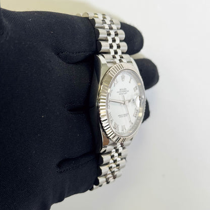 Rolex Datejust 41mm White Dial Watch Ref# 126334 - Happy Jewelers Fine Jewelry Lifetime Warranty