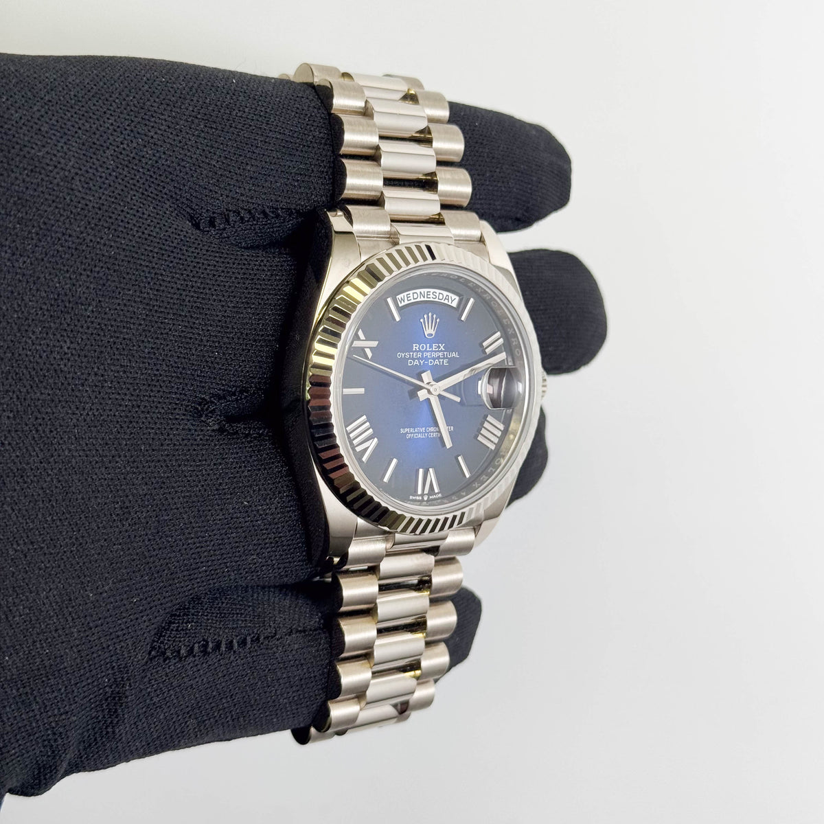 Rolex Day-Date 40mm Blue Dial Watch Ref# 228239