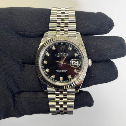 Rolex Datejust 41mm Black Dial Watch Ref# 126334 - Happy Jewelers Fine Jewelry Lifetime Warranty