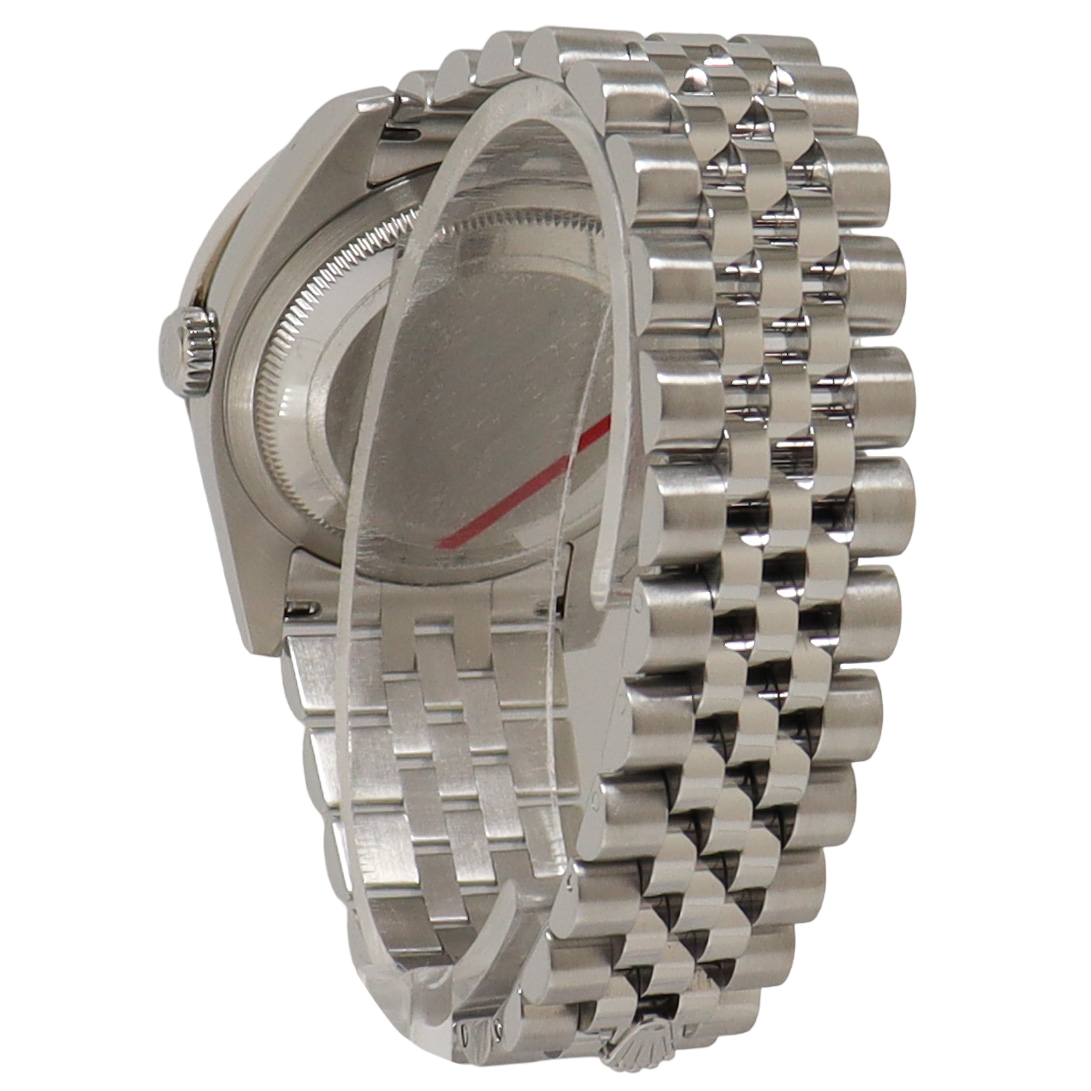 Rolex Datejust Stainless Steel 36mm Custom Roman Pave Diamond Dial Watch Reference#: 116234 - Happy Jewelers Fine Jewelry Lifetime Warranty