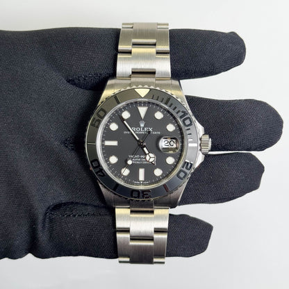 Rolex Yacht-Master 42mm Black Dial Watch Ref# 226627