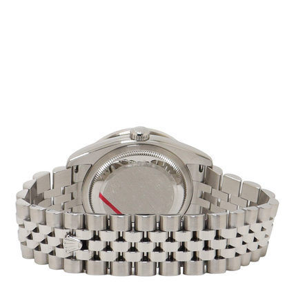 Rolex Datejust Stainless Steel 36mm Custom Roman Pave Diamond Dial Watch Reference#: 116234 - Happy Jewelers Fine Jewelry Lifetime Warranty