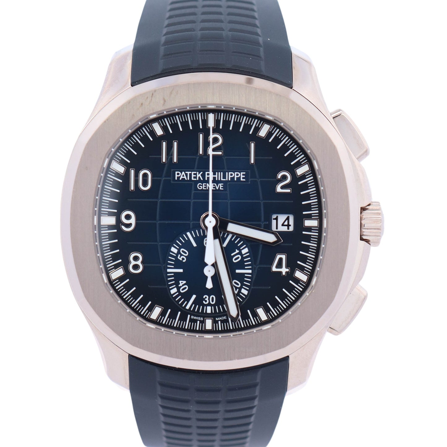 Patek Philippe Aquanaut 42mm Blue Dial Watch Ref# 5968G-001