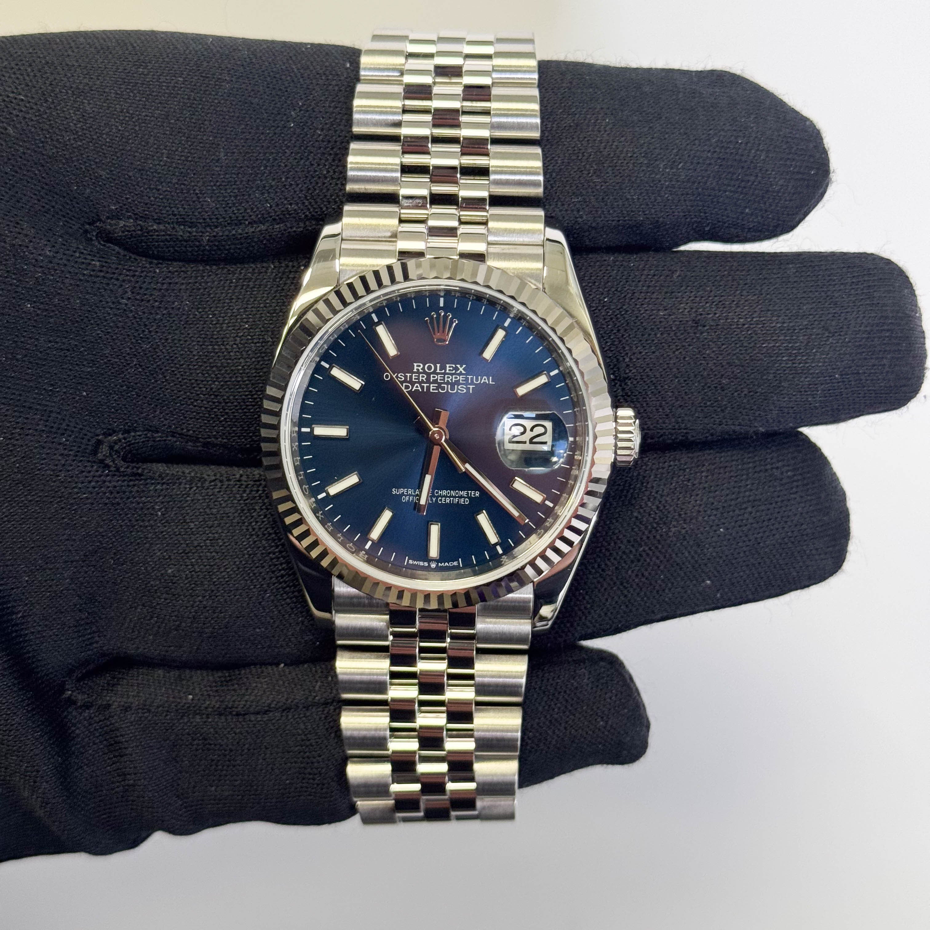 Rolex Datejust 36mm Blue Dial Watch Ref# 126234 - Happy Jewelers Fine Jewelry Lifetime Warranty