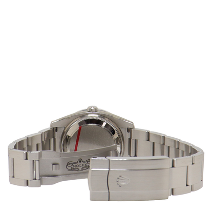 Rolex Air King Stainless Steel 34mm White MOP Diamond Dial Watch Reference#: 114200 - Happy Jewelers Fine Jewelry Lifetime Warranty