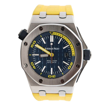 Audemars Piguet Royal Oak 42mm Blue Dial Ref# 15710ST.OO.A027CA.01 - Happy Jewelers Fine Jewelry Lifetime Warranty