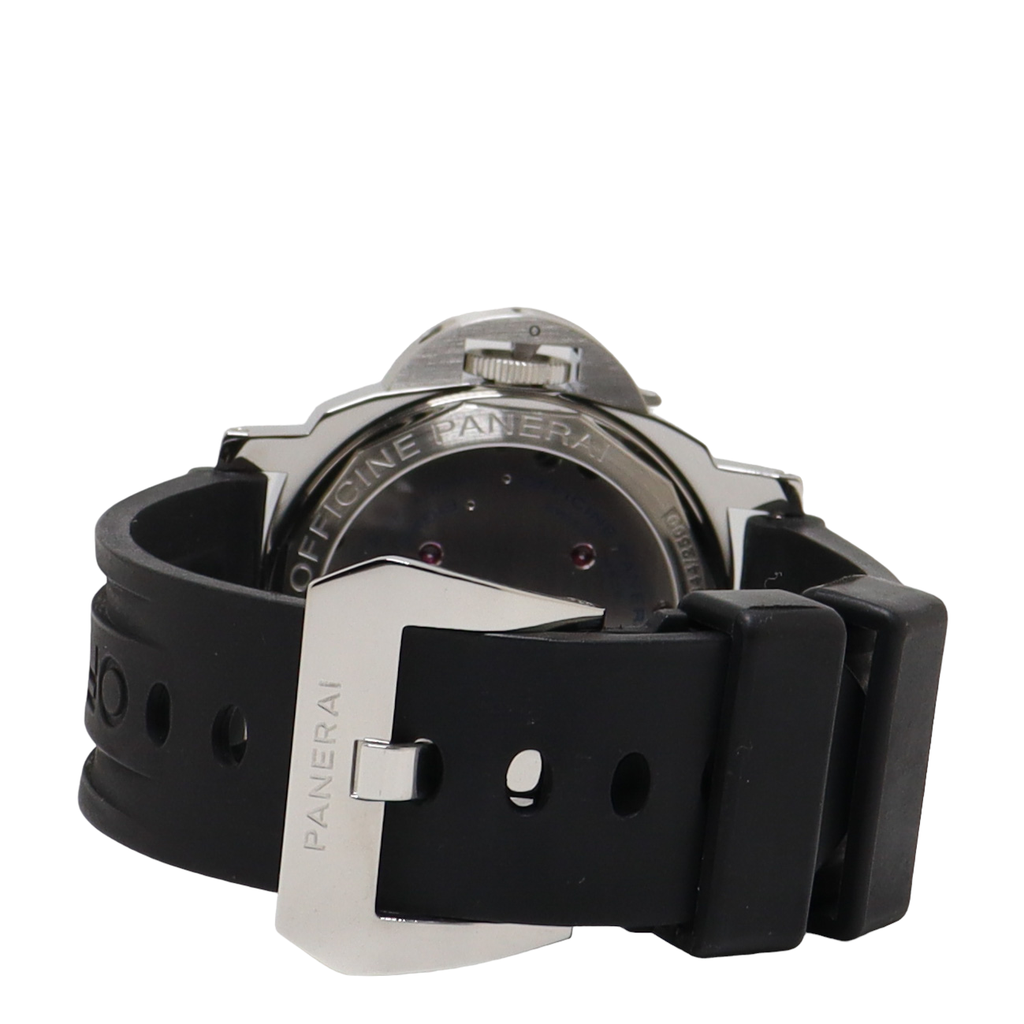 Panerai Luminor 8 Days Stainless Steel 44mm Black Roman & Stick Dial Watch Reference#: PAM00510 - Happy Jewelers Fine Jewelry Lifetime Warranty