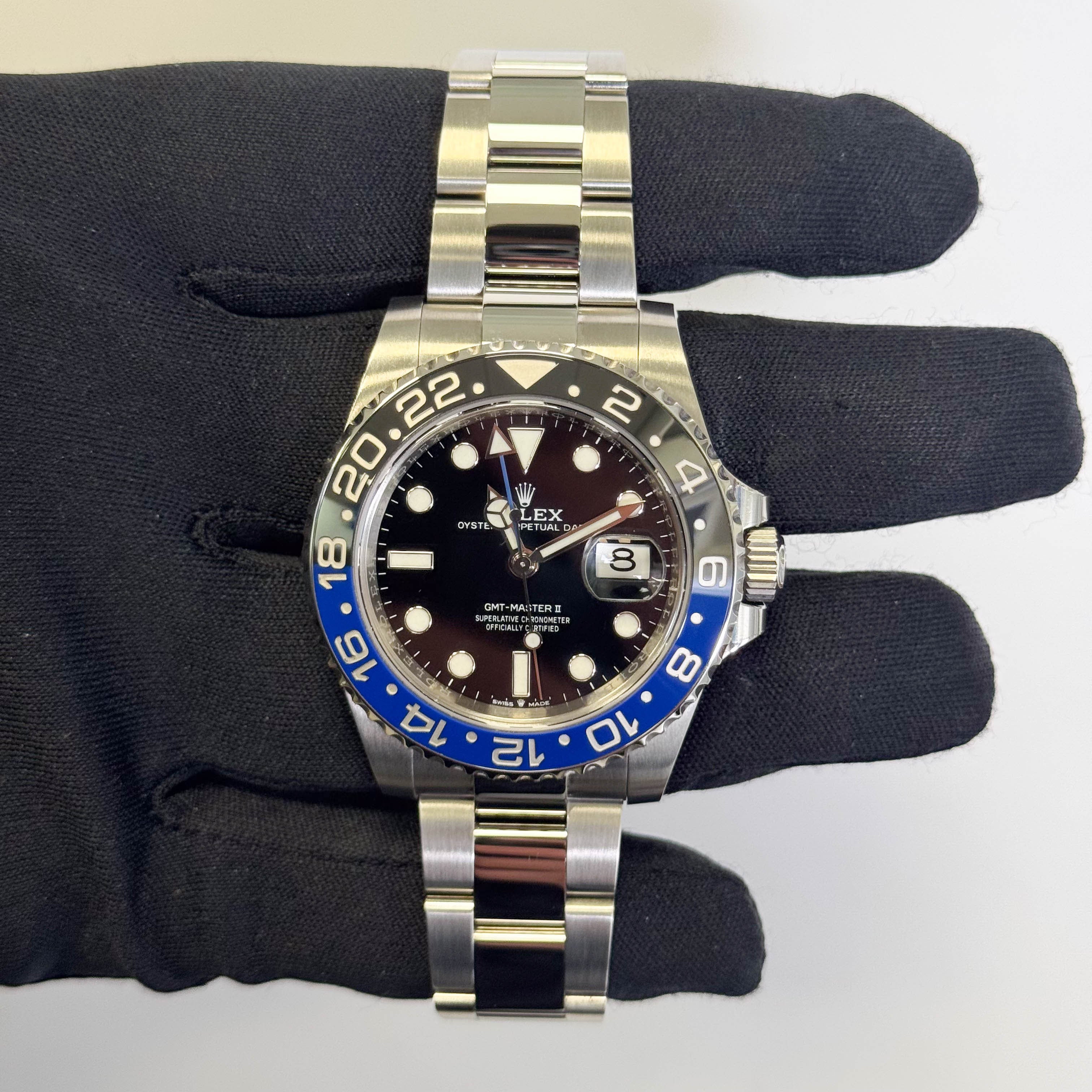 Rolex GMT-Master II 40mm Black Dot Dial Watch Ref# 126710BLNR