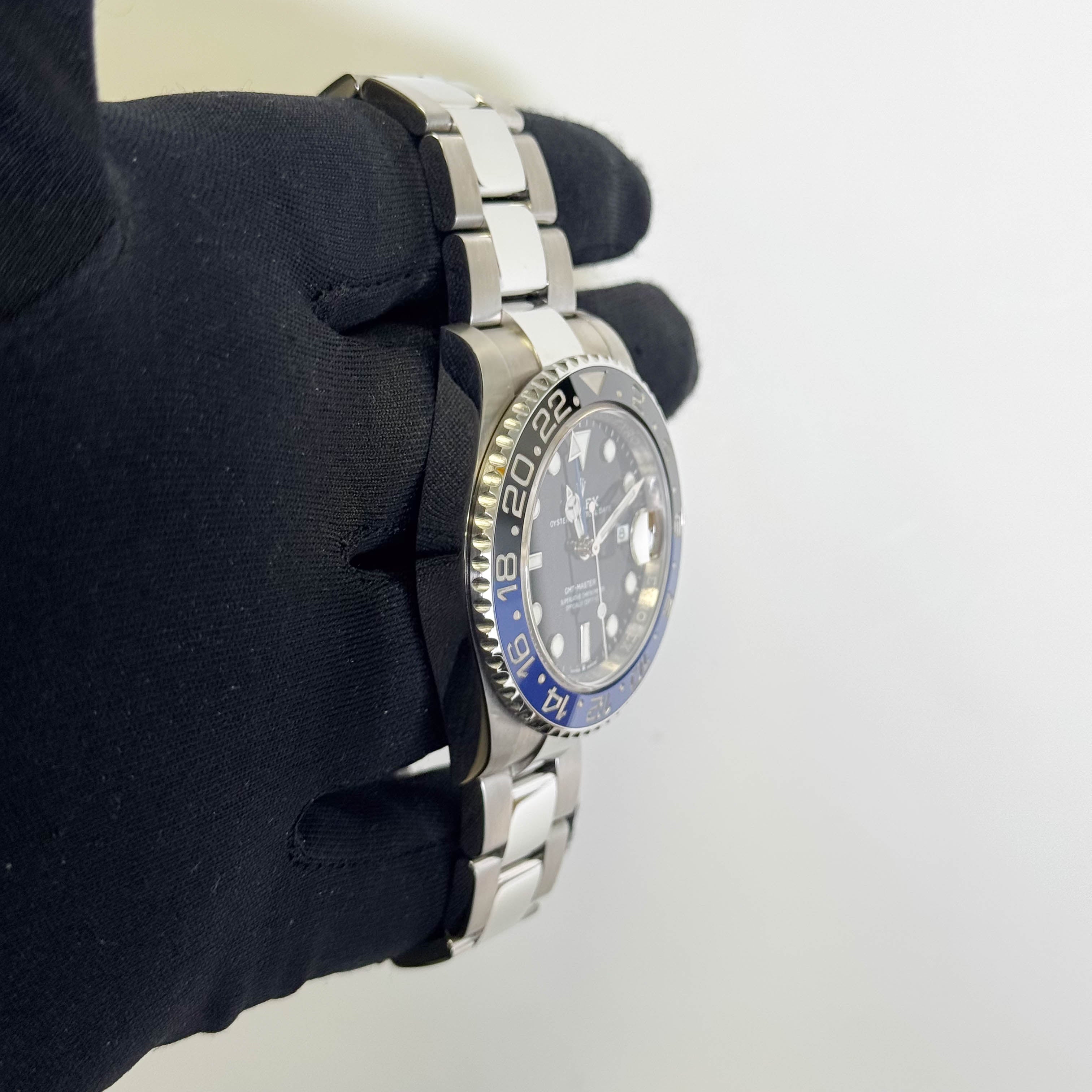 Rolex GMT-Master II 40mm Black Dot Dial Watch Ref# 126710BLNR