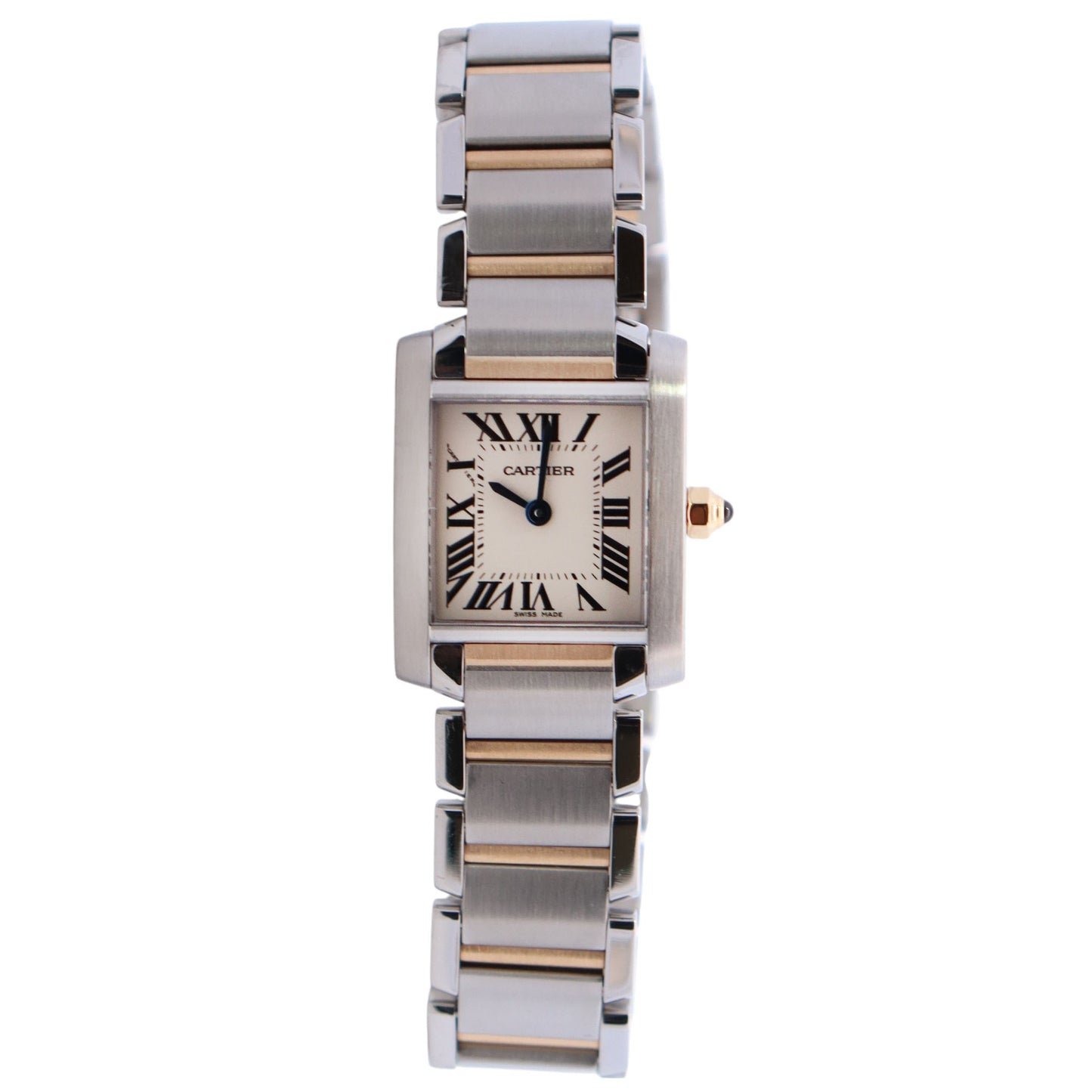 Cartier Tank 25mm White Dial Watch Ref# W51007Q4