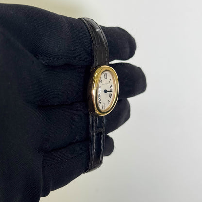 Cartier Baignoire 18mm White Dial Watch Ref# W1510956