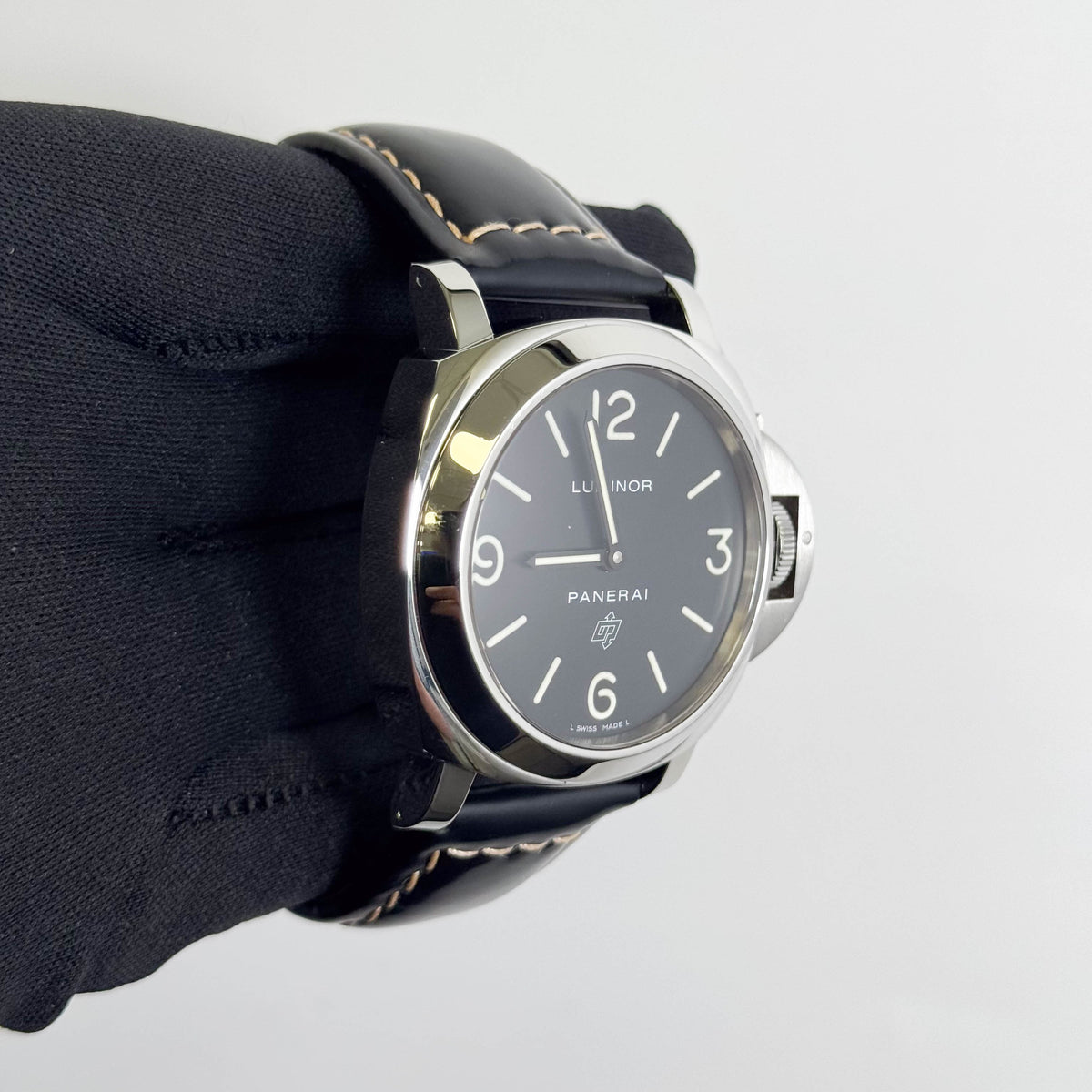 Panerai Luminor 44mm Black Dial Watch Ref# PAM0000