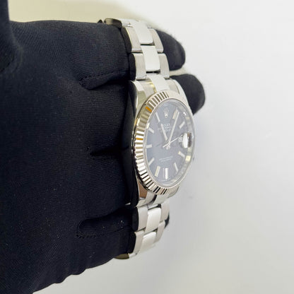 Rolex Datejust 41mm Blue Dial Watch Ref# 126334 - Happy Jewelers Fine Jewelry Lifetime Warranty
