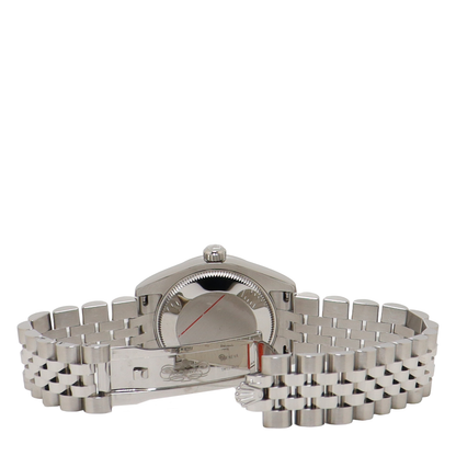 Rolex Datejust Stainless Steel 31mm Black Roman Dial Watch Reference# 178274 - Happy Jewelers Fine Jewelry Lifetime Warranty