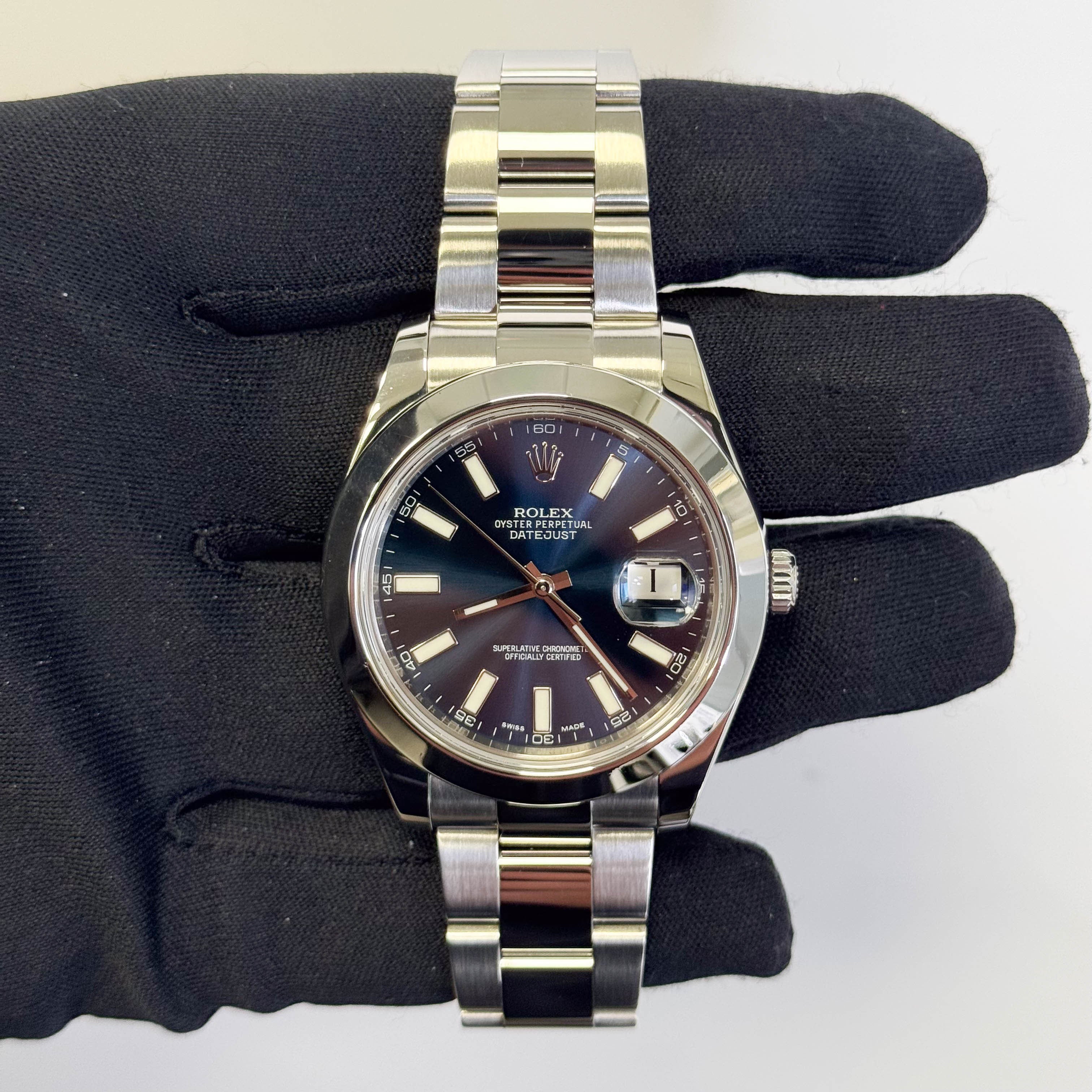 Rolex Datejust 41mm Blue Dial Watch Ref# 116300