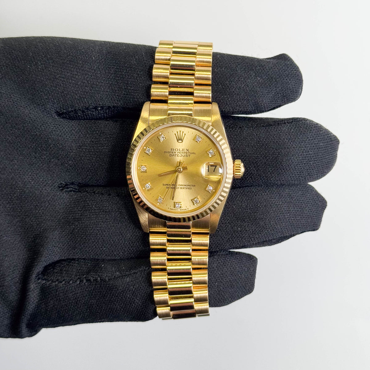 Rolex Datejust 31mm Champagne Dial Watch Ref# 68278