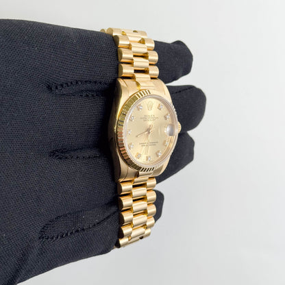 Rolex Datejust 31mm Champagne Dial Watch Ref# 68278