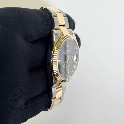 Rolex Datejust 41mm Wimbledon Dial Watch Ref# 126333 - Happy Jewelers Fine Jewelry Lifetime Warranty