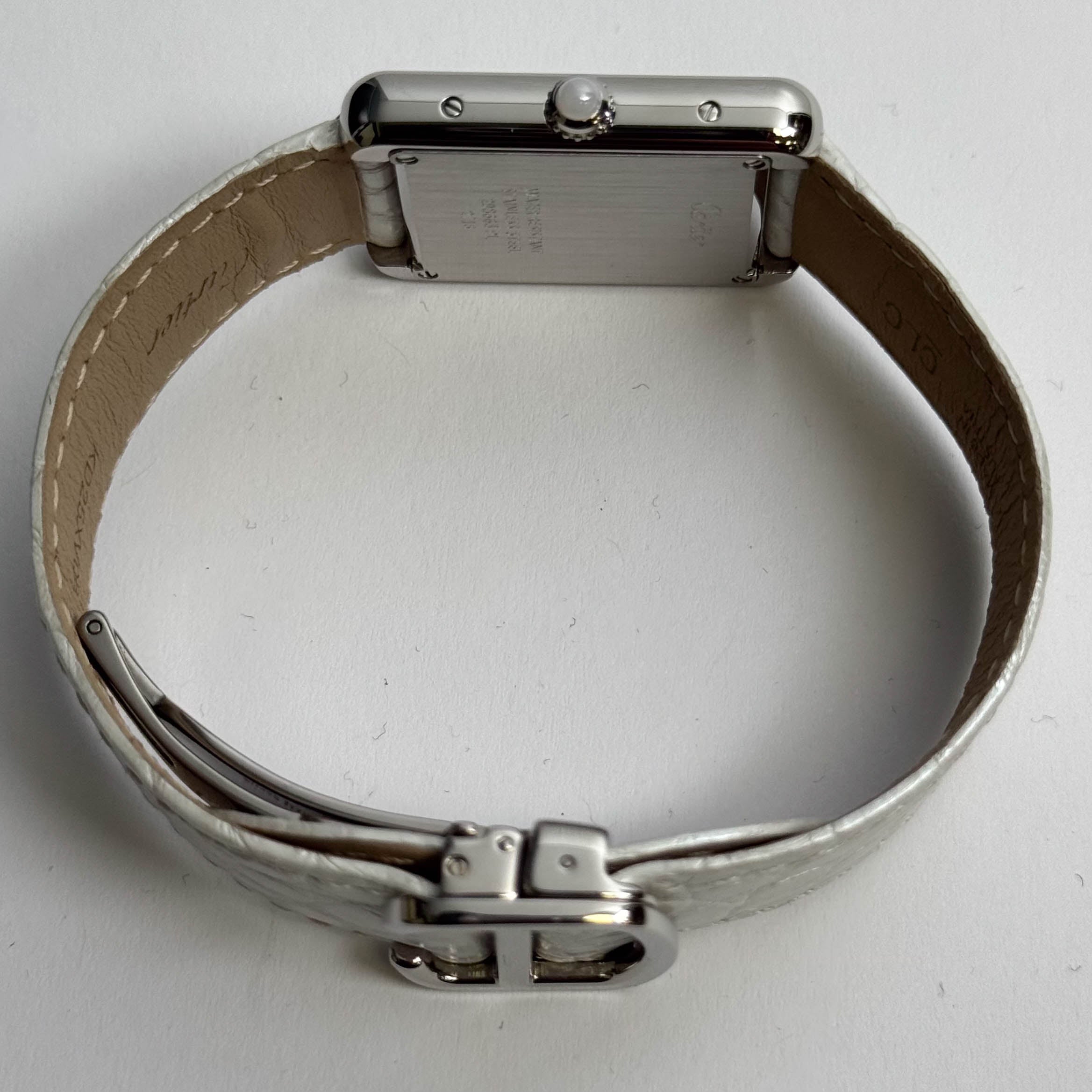 Cartier Tank Solo 24mm Silver Dial Watch Ref# W1019555 – Happy