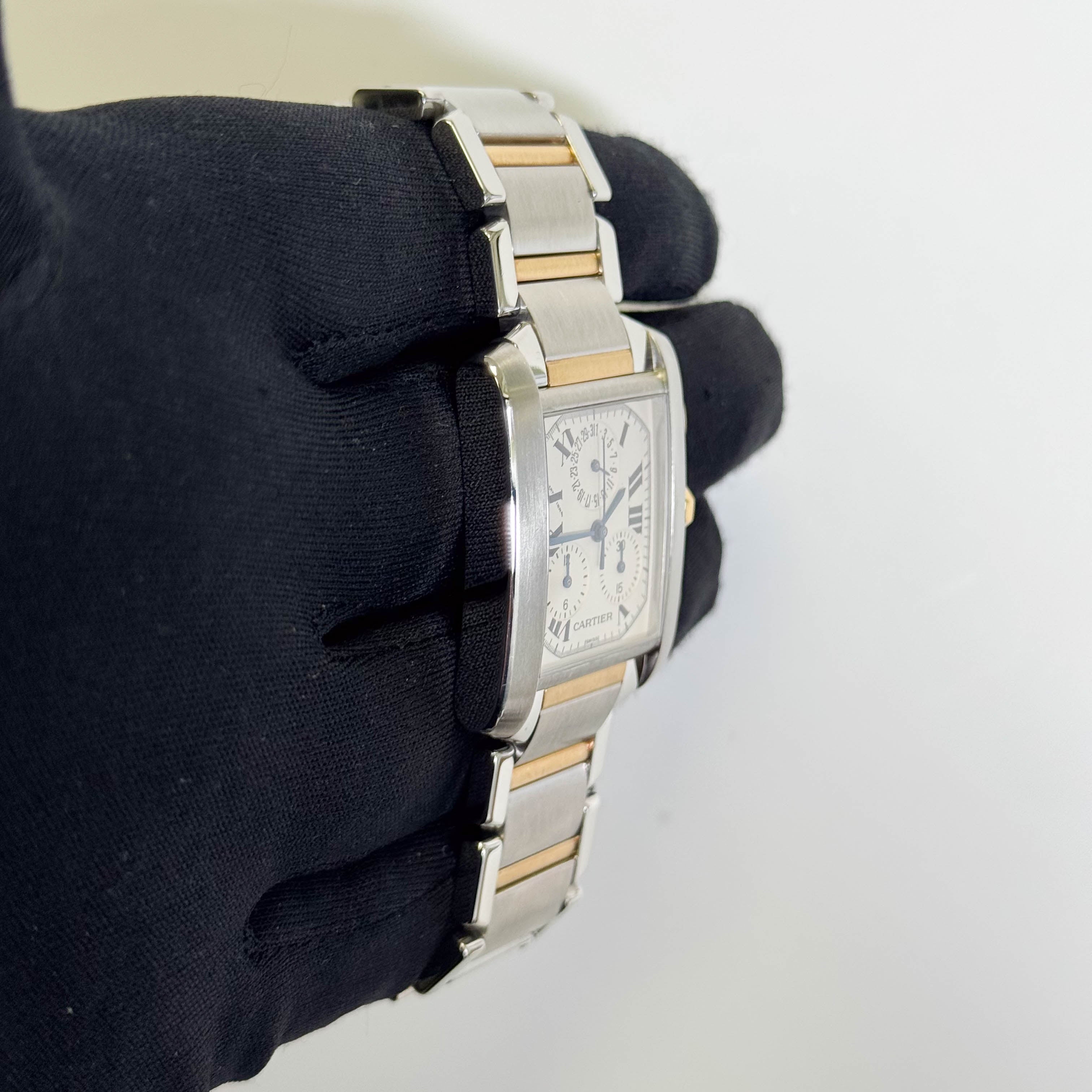 Cartier Francaise 36 mm White Dial Watch Ref# W51004Q4 - Happy Jewelers Fine Jewelry Lifetime Warranty