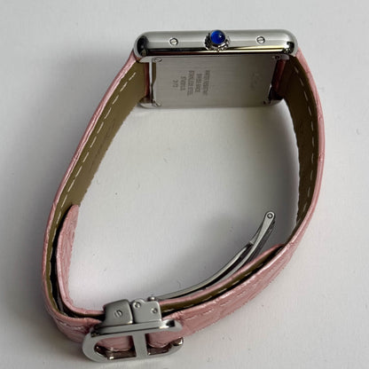 Cartier Tank 31mm Pink Dial Watch Ref# W5200000 - Happy Jewelers Fine Jewelry Lifetime Warranty