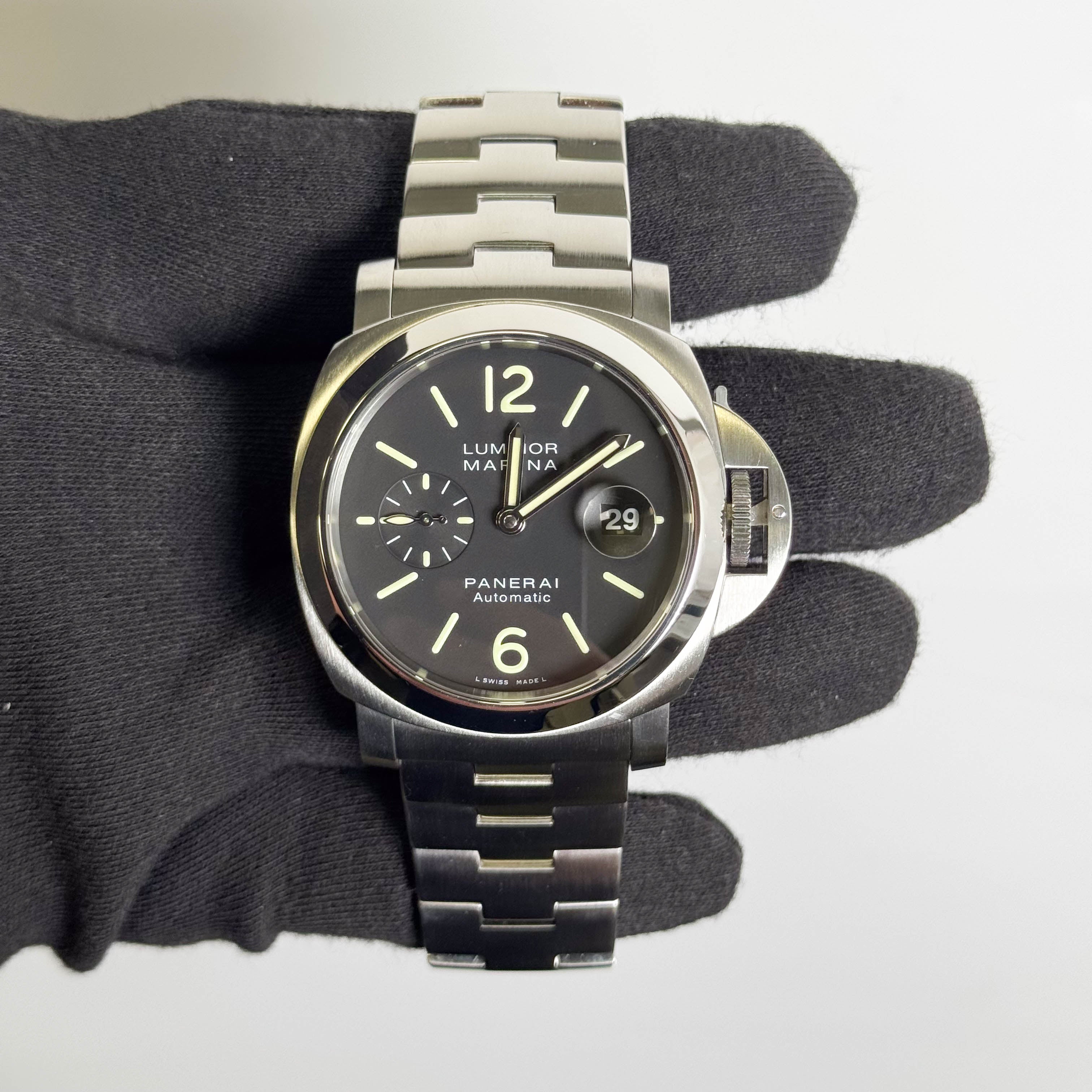 Panerai Luminor Marina 44mm Black Dial Watch Ref# PAM00299