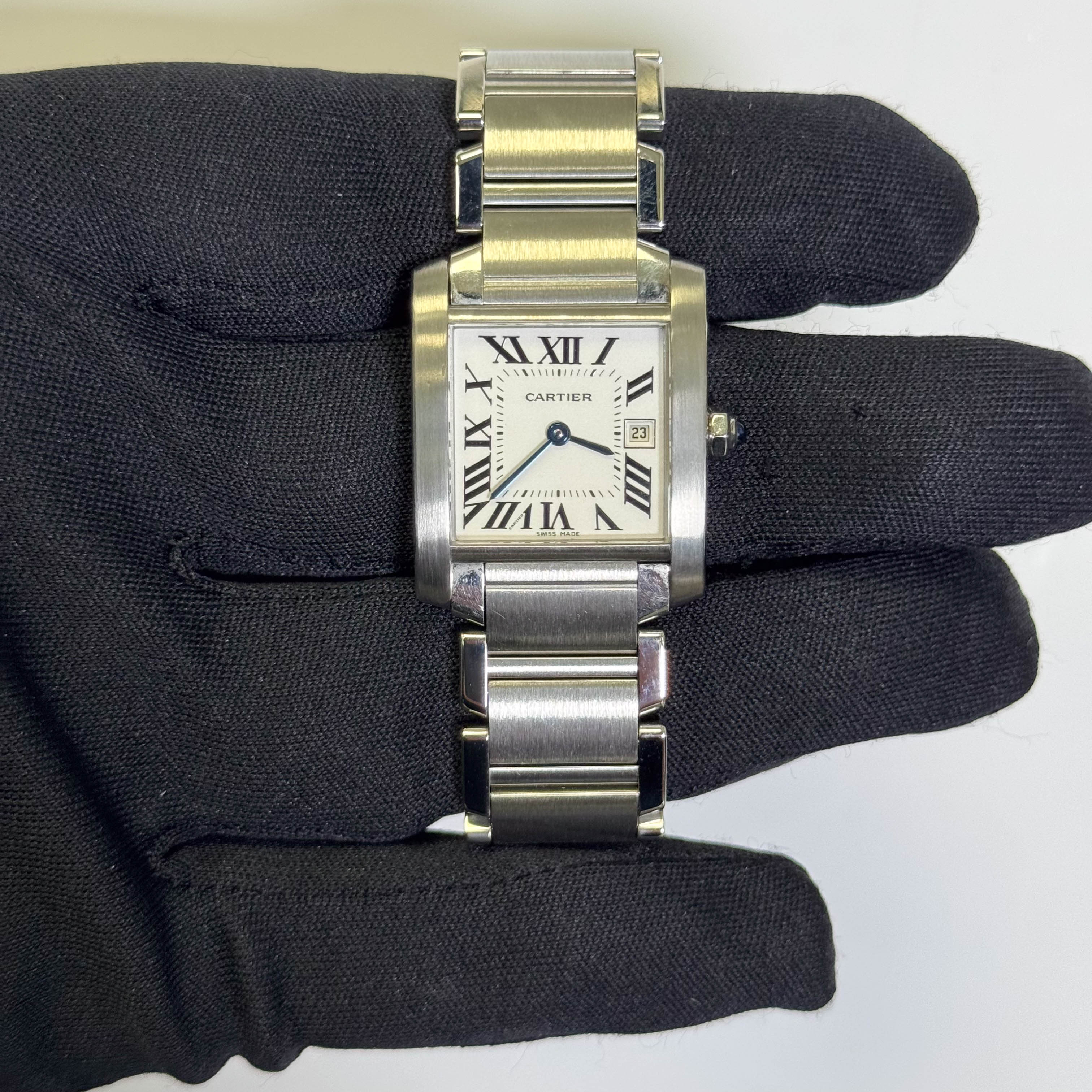 Cartier Tank 25mm White Dial Watch Ref# W51011Q3