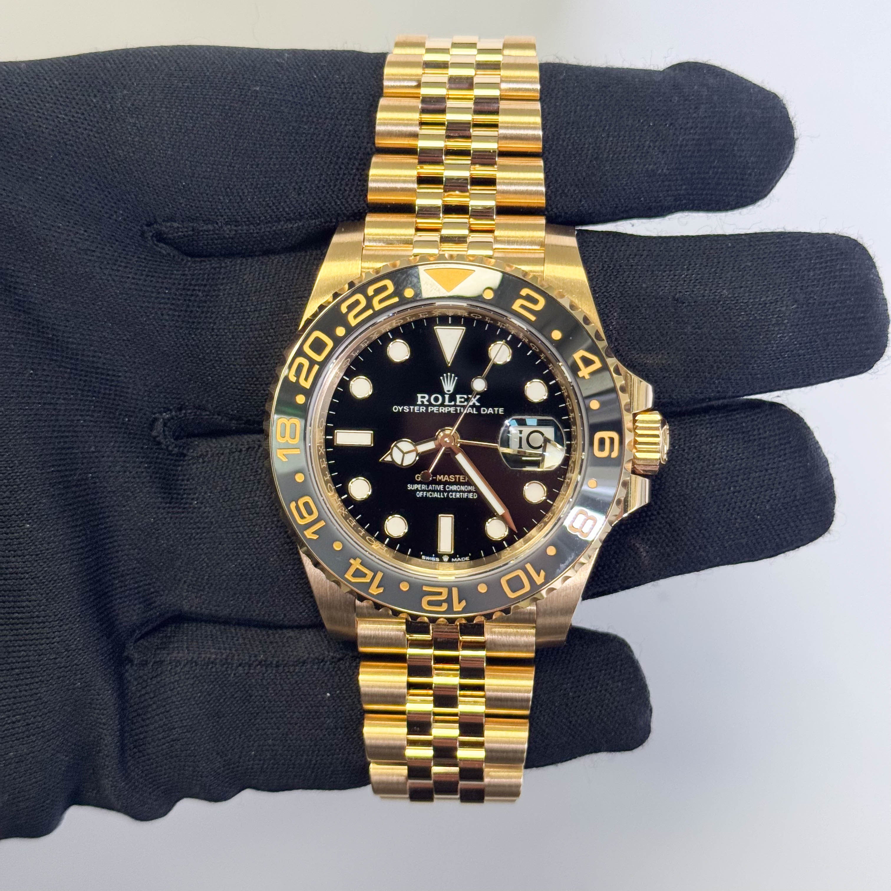 Rolex GMT-Master II 40mm Black Dial Watch Ref# 126718GRNR