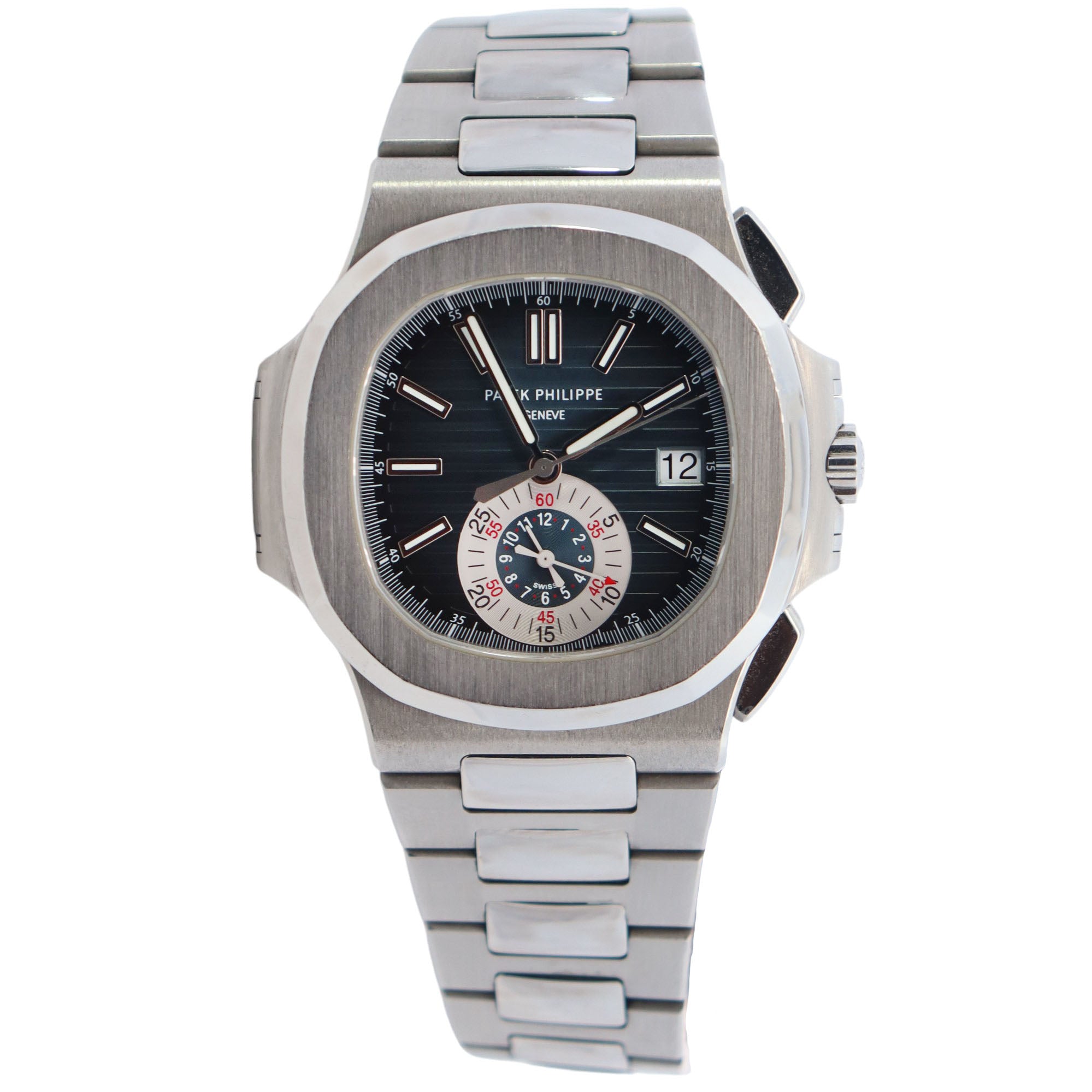 Patek Philippe Nautilus 40.5mm Grey Dial Watch Ref# 5980R-010 - Happy Jewelers Fine Jewelry Lifetime Warranty