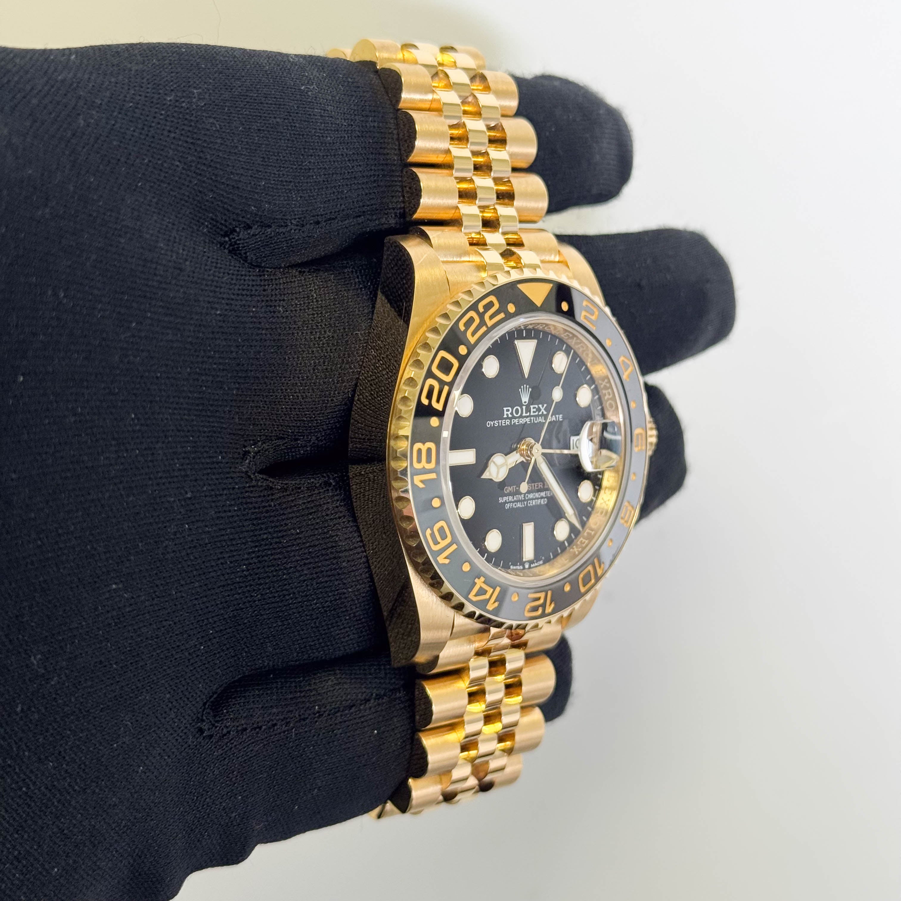 Rolex GMT-Master II 40mm Black Dial Watch Ref# 126718GRNR