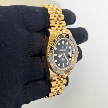 Rolex GMT-Master II 40mm Black Dial Watch Ref# 126718GRNR