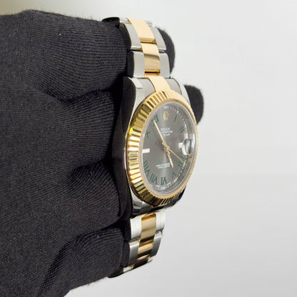 Rolex Datejust 41mm Wimbledon Dial Watch Ref# 116333
