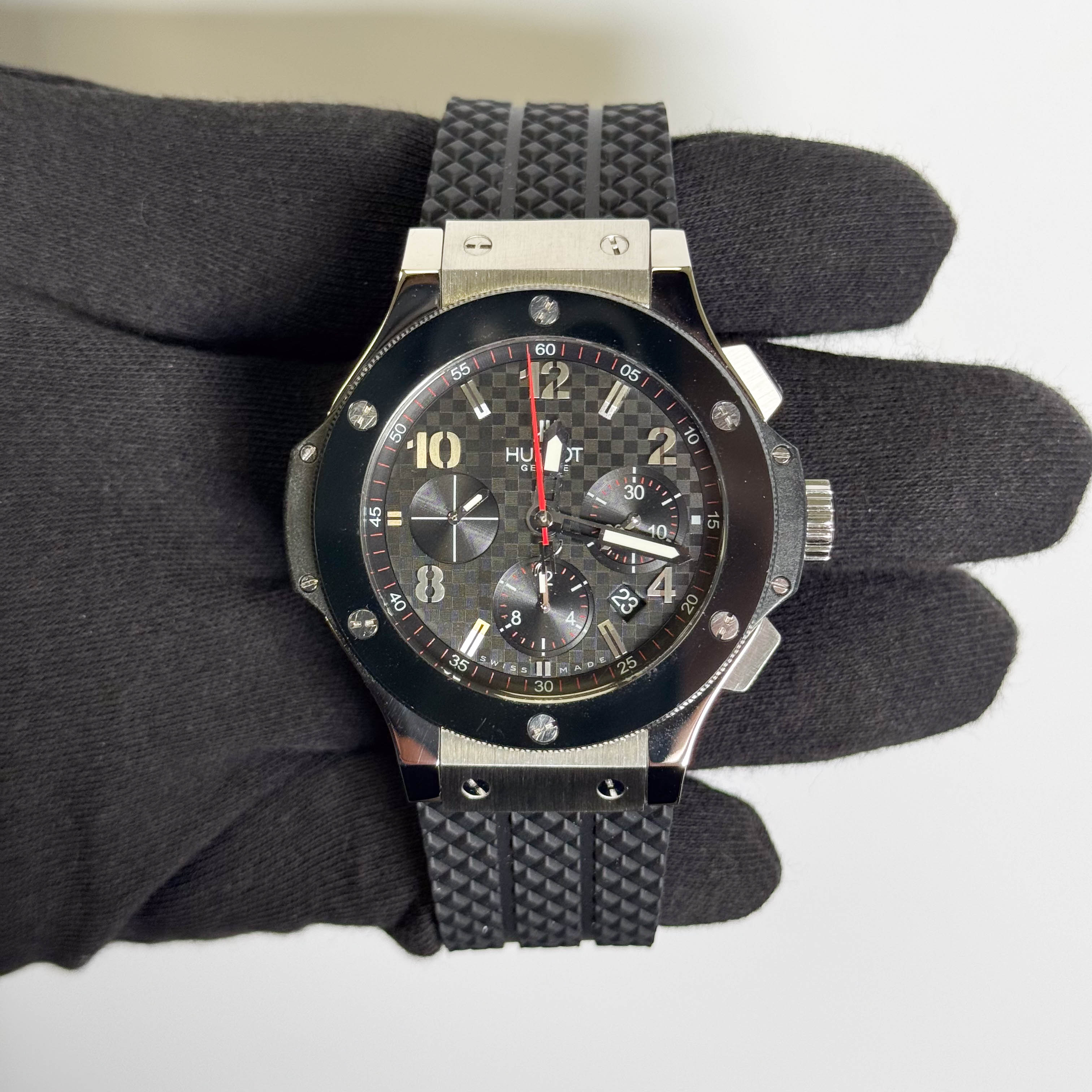Hublot Big Bang 44mm Black Carbon Dial Watch Ref# 301.SB.131.RX - Happy Jewelers Fine Jewelry Lifetime Warranty