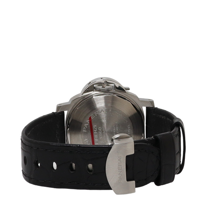 Panerai Luminor Marina Stainless Steel 42mm White Roman Dial Watch Reference#: PAM00523 - Happy Jewelers Fine Jewelry Lifetime Warranty