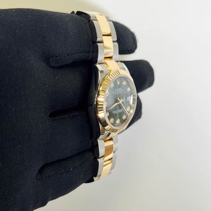 Rolex Datejust 31mm Olive Dial Watch Ref# 278273
