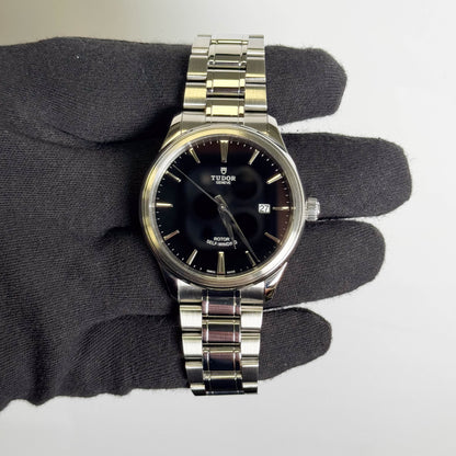 Tudor Style Black Stick Dial Watch Ref# 12700
