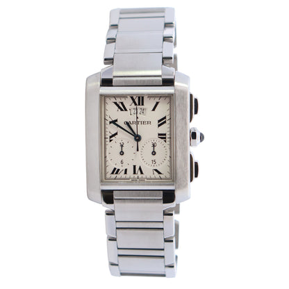 Cartier Tank 28mm White Dial Watch Ref# W51024Q3 - Happy Jewelers Fine Jewelry Lifetime Warranty