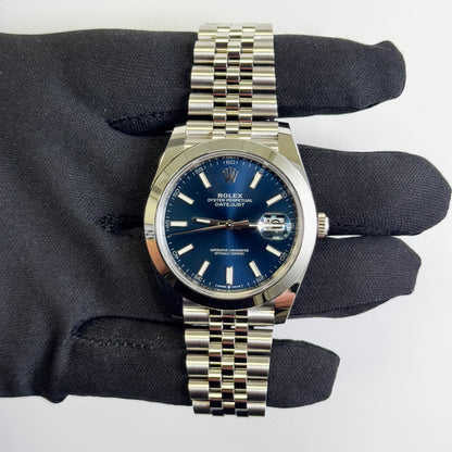 Rolex Datejust 41mm Blue Dial Watch Ref# 126300