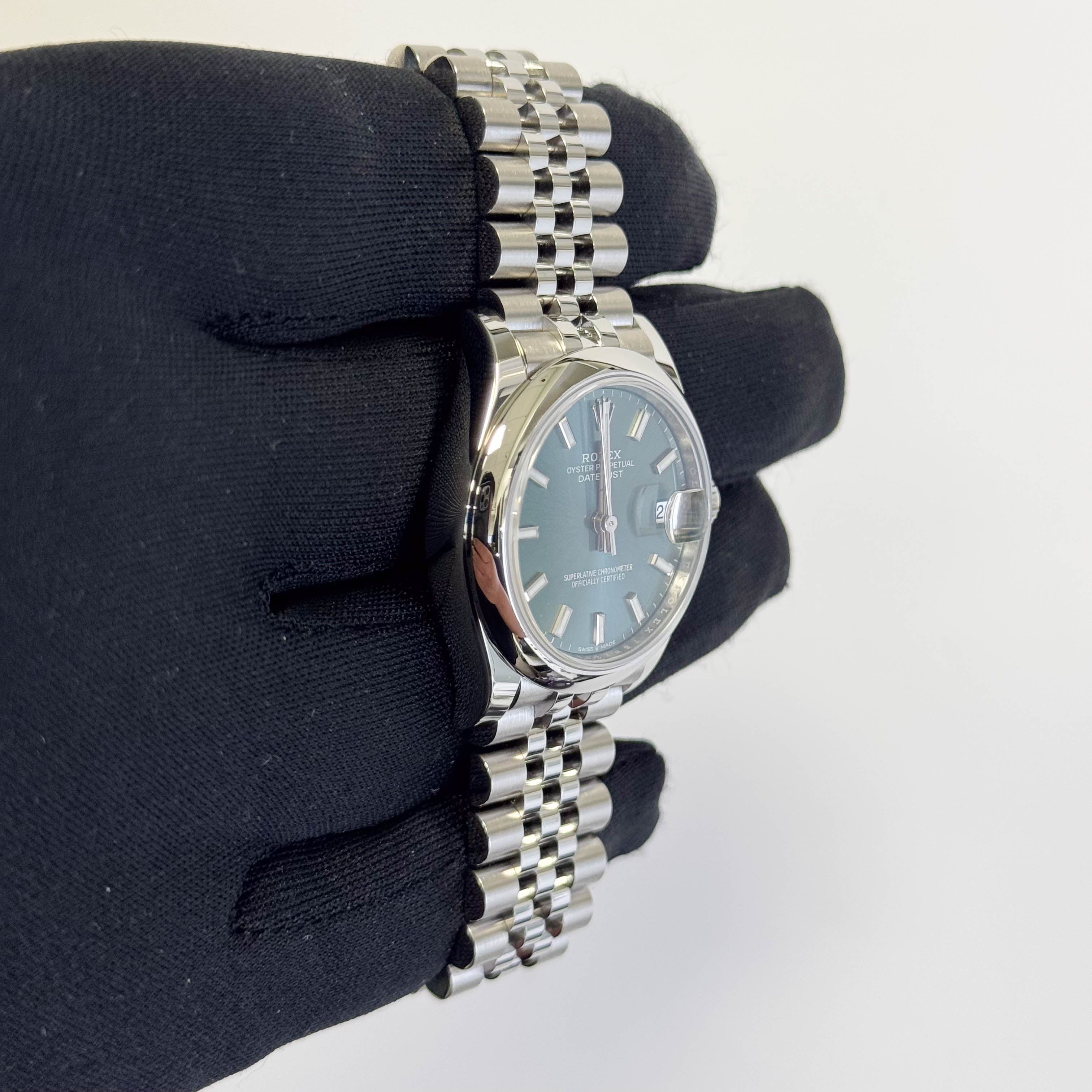 Rolex Datejust 31mm Mint Green Dial Watch Ref# 278240 - Happy Jewelers Fine Jewelry Lifetime Warranty