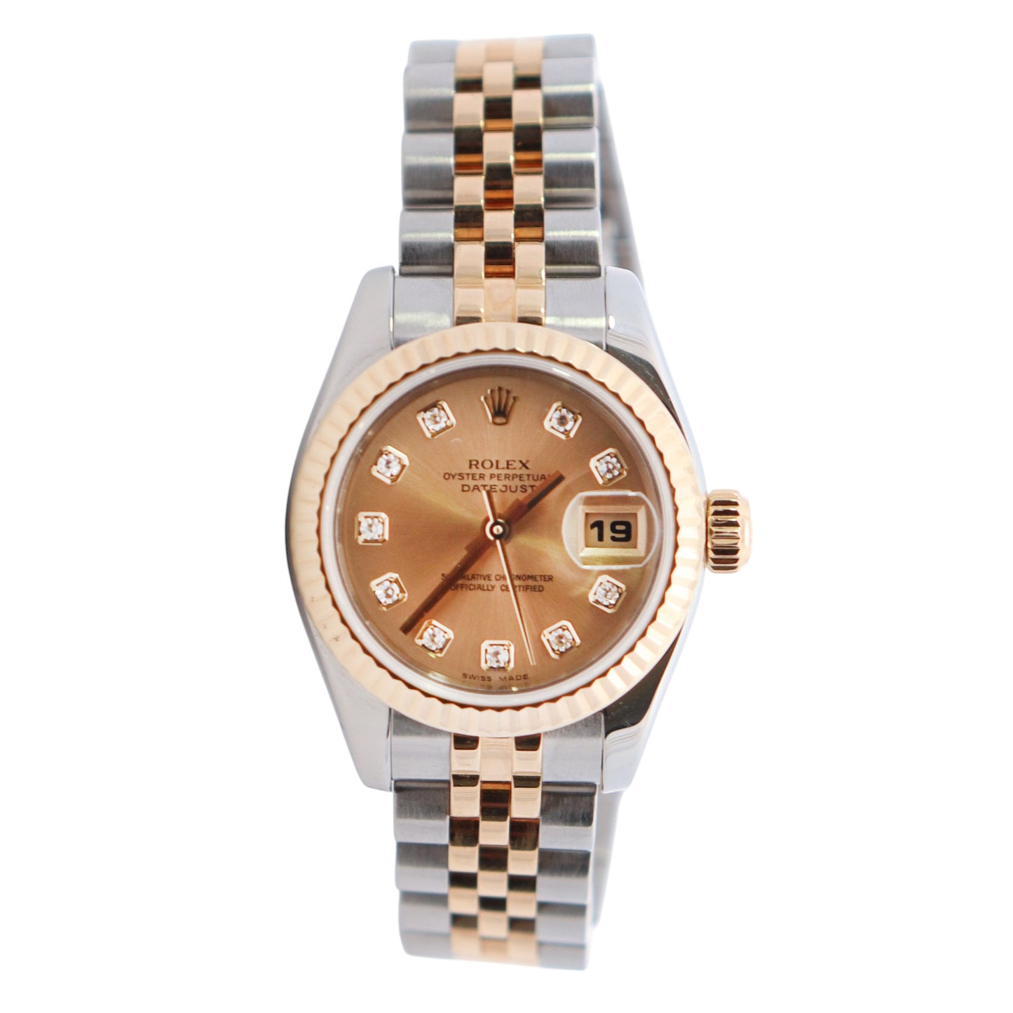 Rolex Datejust 26mm Champagne Dial Watch Ref# 179173