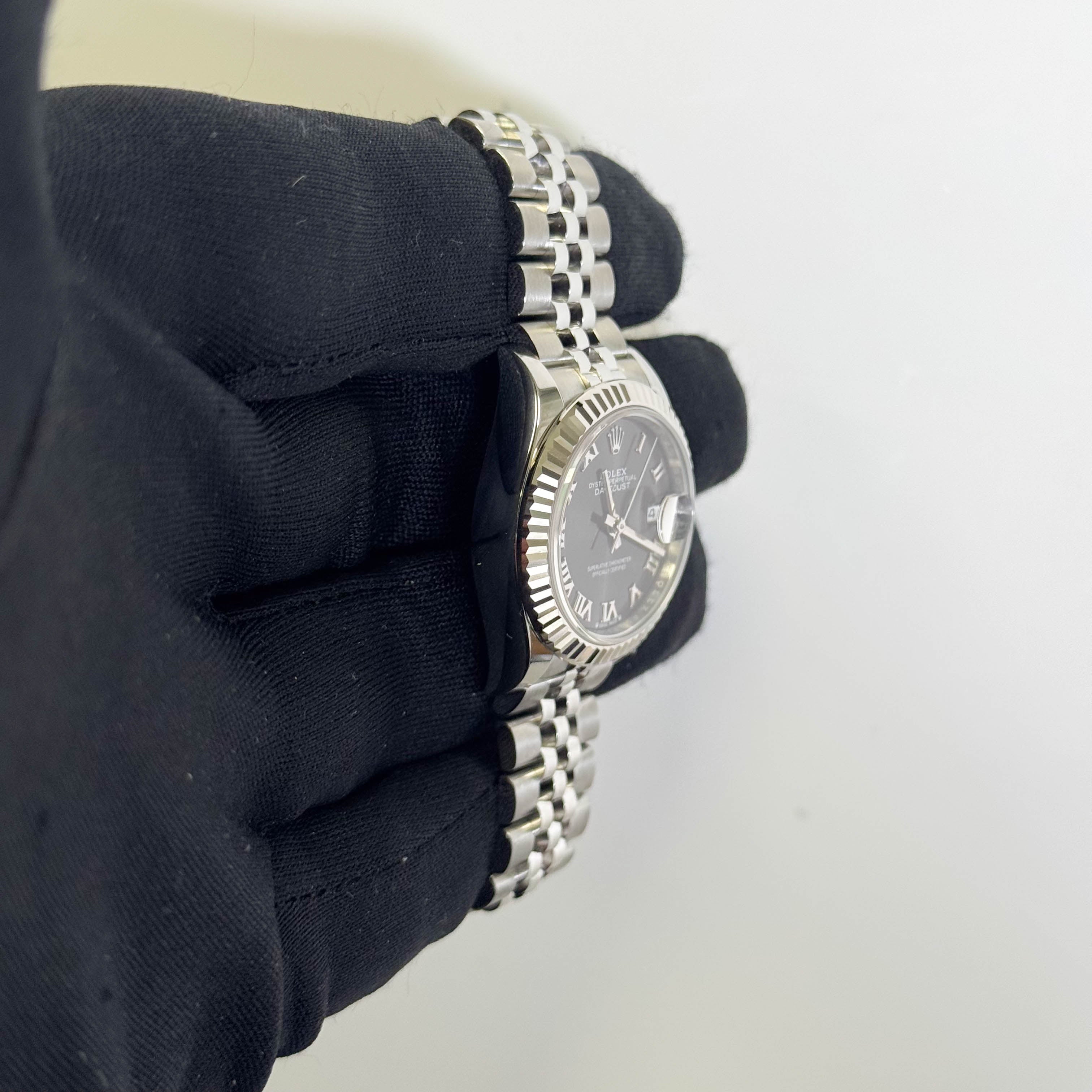 Rolex Datejust 28mm Grey Dial Watch Ref# 279174