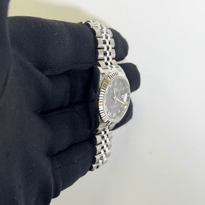 Rolex Datejust 28mm Grey Dial Watch Ref# 279174