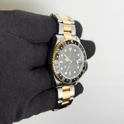 Rolex GMT-Master II 40mm Black Dial Watch Ref# 16713