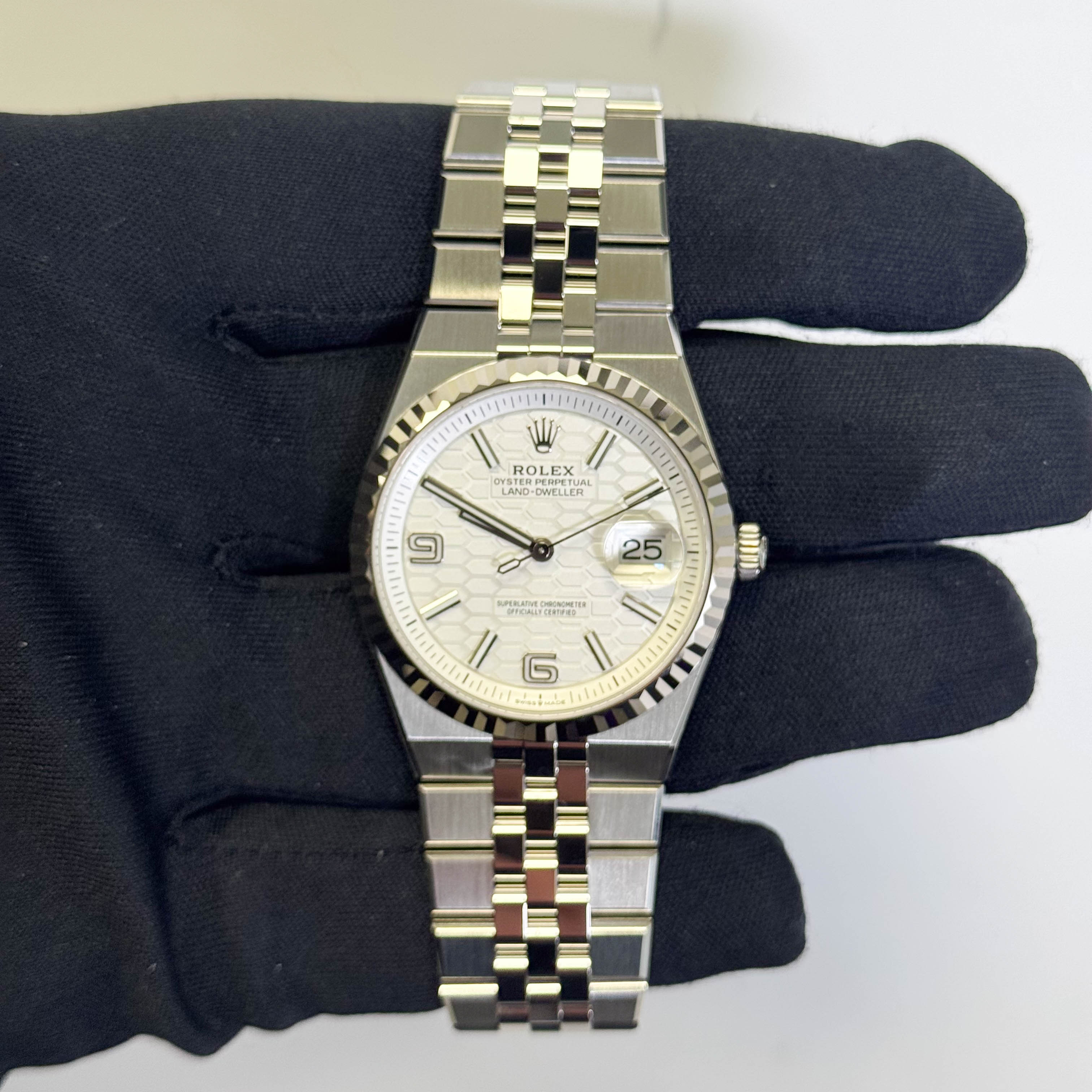 Rolex Land-Dweller 36mm White Dial Watch Ref# 127234 - Happy Jewelers Fine Jewelry Lifetime Warranty