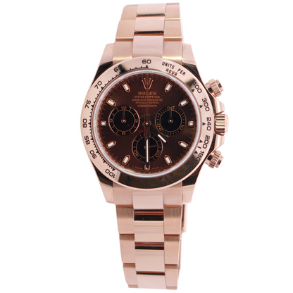 Rolex Daytona 40mm Chocolate Dial Watch Ref# 116505 - Happy Jewelers Fine Jewelry Lifetime Warranty